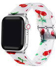 Printed Silicone Band for Apple Watch - Cherry - FINAL SALE