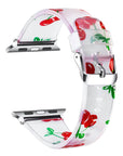 Printed Silicone Band for Apple Watch - Cherry - FINAL SALE
