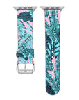 Palm Print Leather Band for Apple Watch - Pink - Final Sale