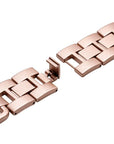 Tiana Metal Link with Rhinestone Detail Band for Apple Watch - Rose Gold