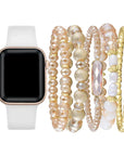 SILICONE BAND FOR APPLE WATCH AND BRACELET BUNDLE