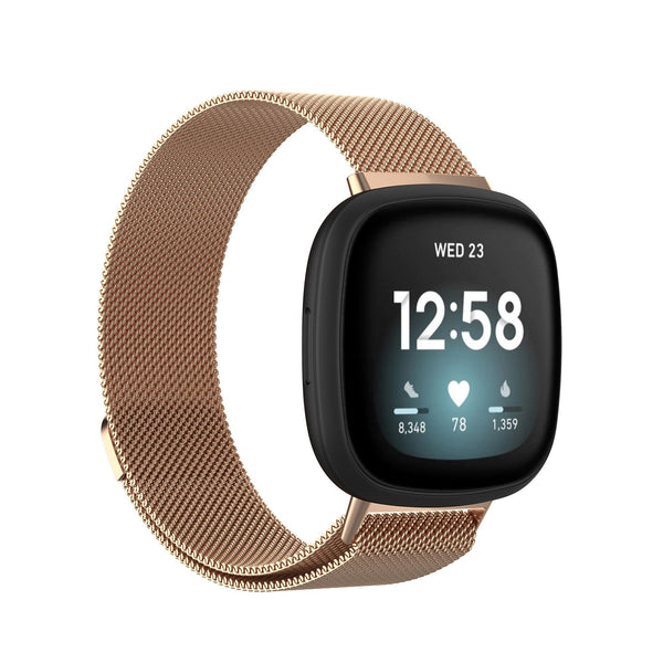 Stainless Steel Mesh Replacement Band for Fitbit Versa 3 &amp; Fitbit Sense