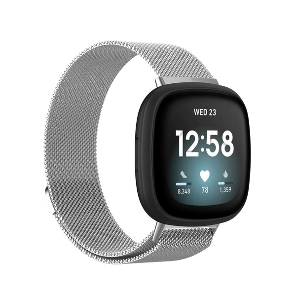 Stainless Steel Mesh Replacement Band for Fitbit Versa 3 &amp; Fitbit Sense