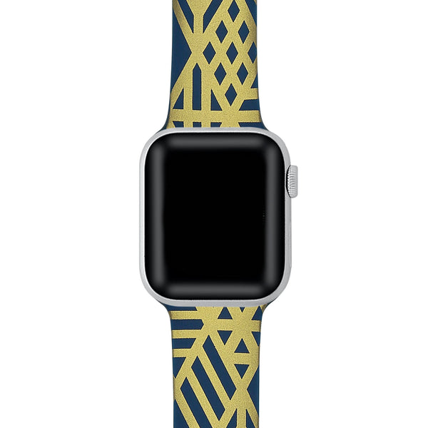 Geometric Printed Silicon Bands With Pins for Apple Watch