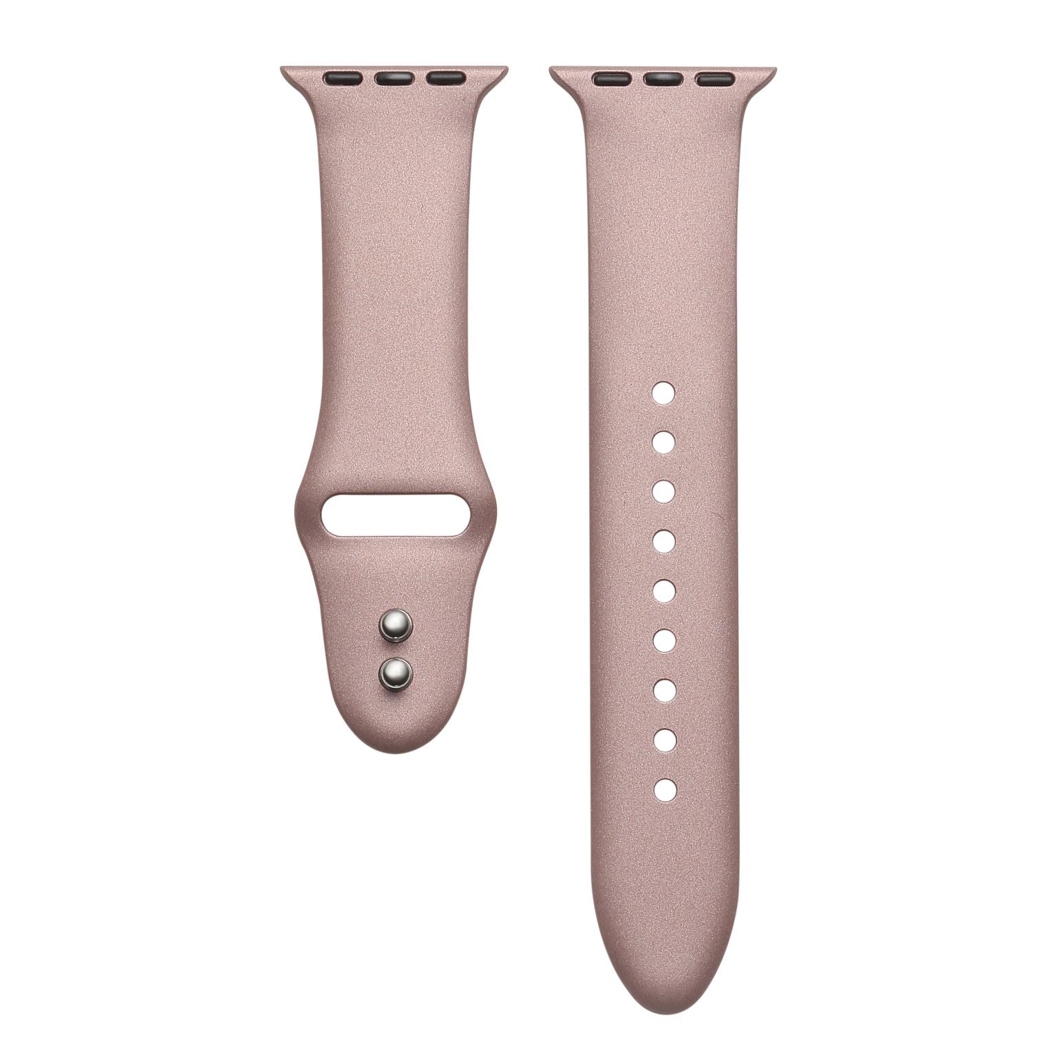 Metallic Silicone Band for Apple Watch