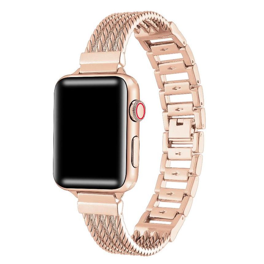 Posh Tech★ローズゴールドのツートーンカラーApple Watchバンド Poppy Stainless Steel Link Band for Apple Watch – Posh Tech