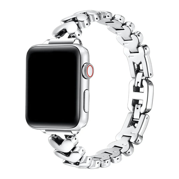 Archer Stainless Steel Apple Watch® Band – Heart-Link Metal Link