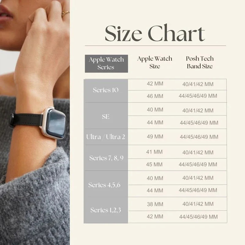 thumbnail image 2 of VIPLUCK Slim Leather Band Compatible With Apple Watch 2 of 13