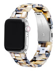 Classic beige and brown resin band for Apple Watch® by Posh Tech