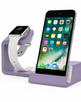 2 in 1 Charging Stand for Apple Watch & Smartphones with Built-in USB Ports
