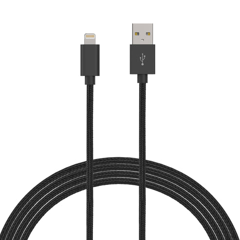 6 FT MFI Certified Braided Lightning to USB Charge & Sync Cable for iPhone, iPad, iPod