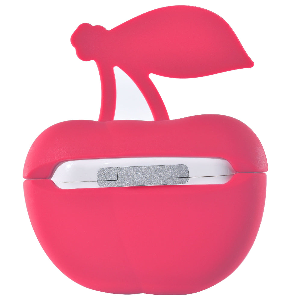 Back of Cherry Silicone AirPods Pro Case