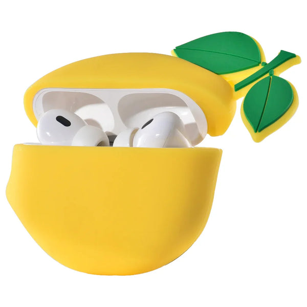 Lemon Silicone Case + Cleaning Tool for AirPods Pro® – Posh Tech