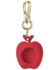 Back view of Apple silicone AirTag bag charm with cutout opening by Posh Tech