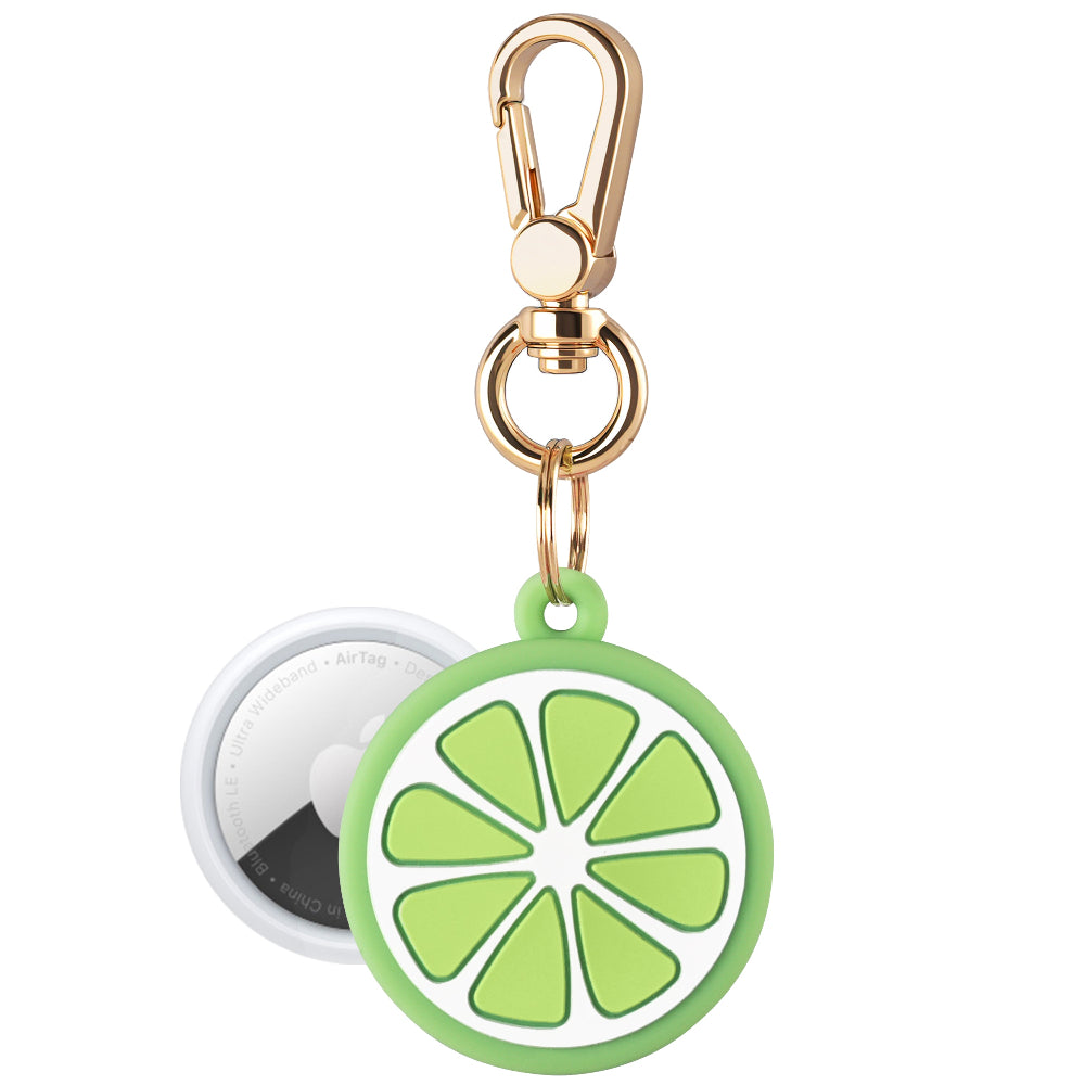Lime Silicone Bag Charm for AirTag®