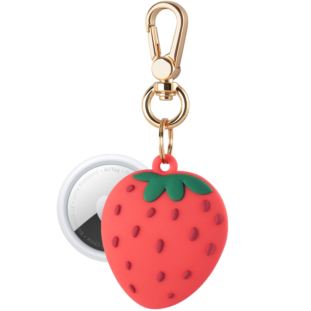 Strawberry Silicone Bag Charm for AirTag®