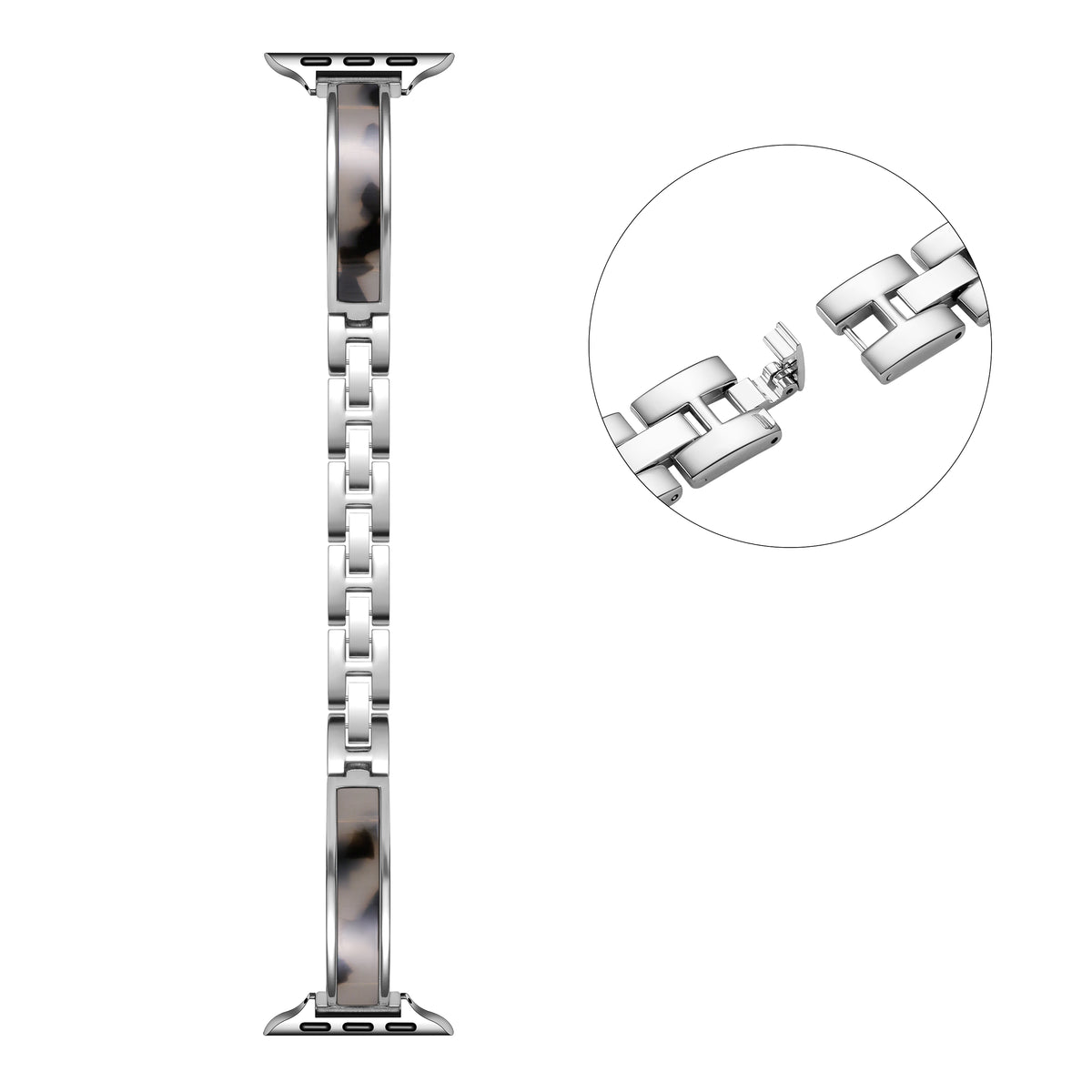 Addison Tortoise Metal Band For Apple Watch