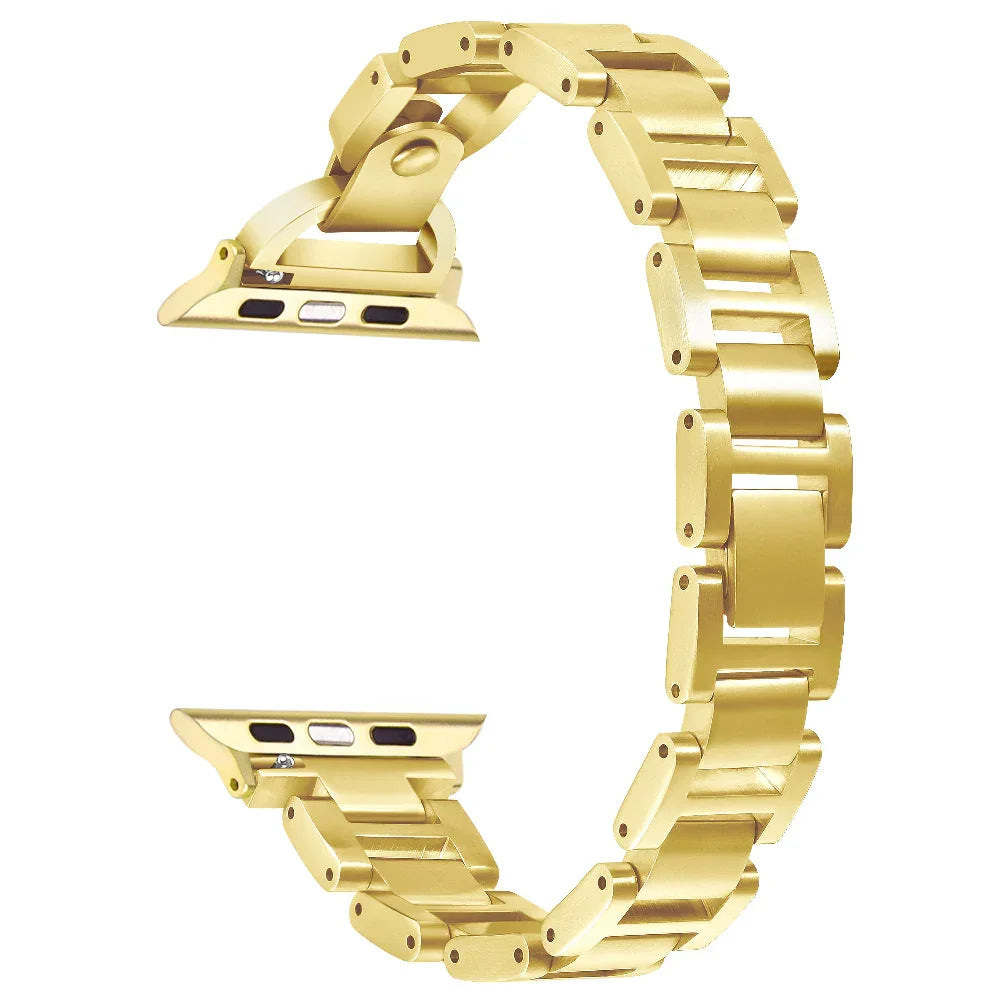 Avery Gold Stainless-Steel Band for Apple Watch® Closure and Links
