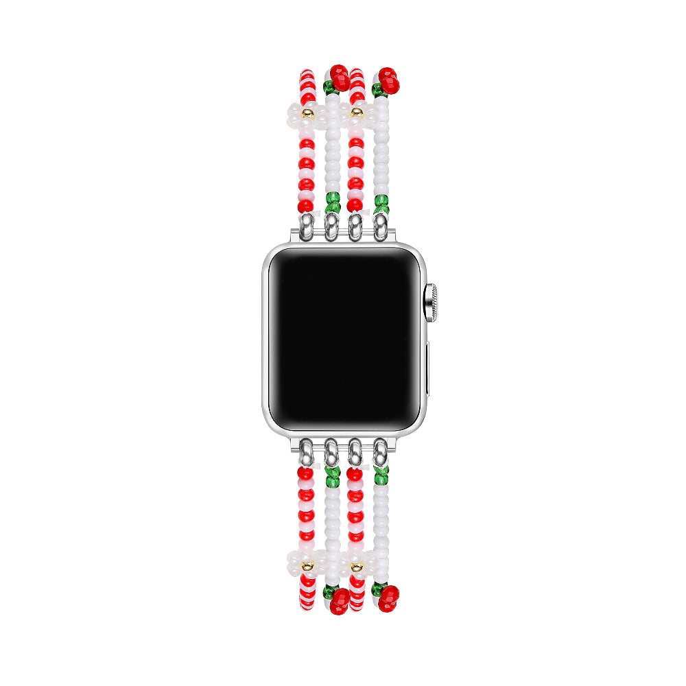 Cherry Beaded Band for Apple Watch – Posh Tech