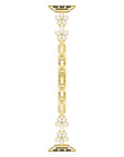 Daisy Metal Apple Watch® Band Clasp and Link Detail