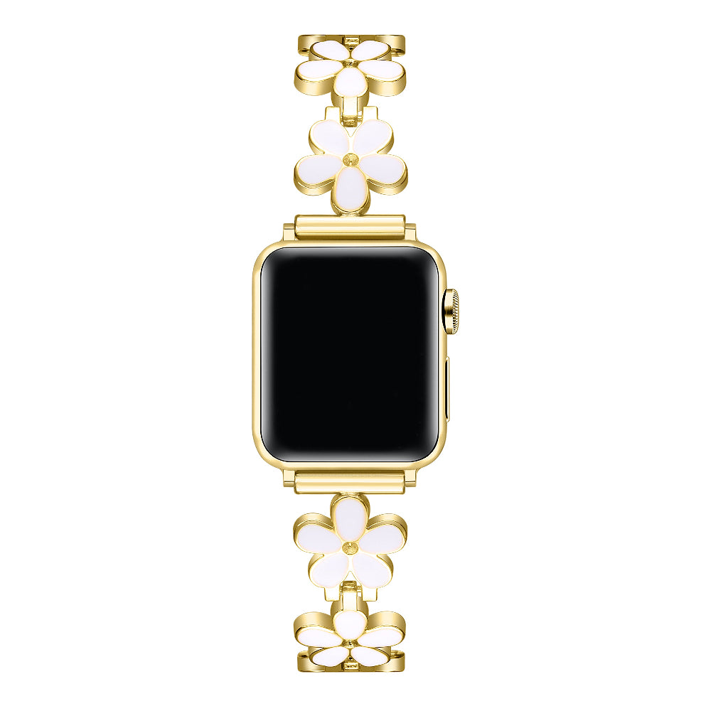 Daisy Metal Apple Watch® Band on Wrist by Posh Tech