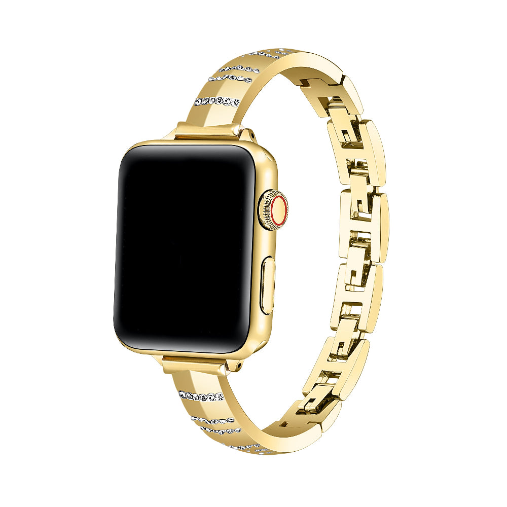 Eclipse Rhinestone Gold Metal Apple Watch® Band by Posh Tech 