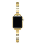 Eclipse Gold Metal Band for Apple Watch® on Wrist by Posh Tech