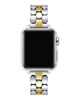 Emery Two-Tone Stainless Steel Band for Apple Watch® on Wrist by Posh Tech