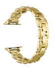 Gold Joan Apple Watch Band - bracelet-style clasp loop