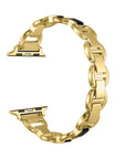 Lottie Enamel + Stainless Steel Band for Apple Watch