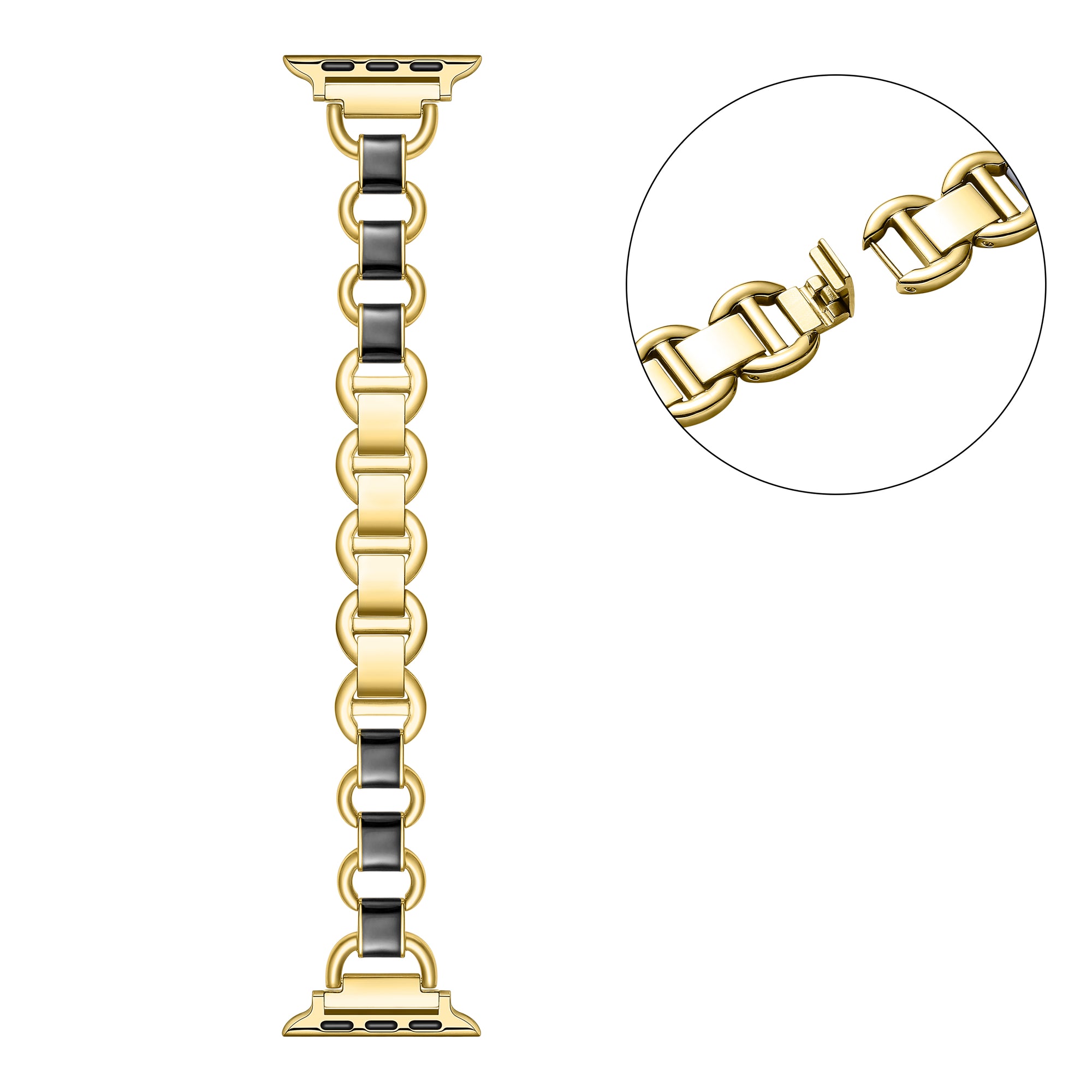 Lottie Enamel + Stainless Steel Band for Apple Watch
