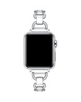 Silver Lottie Apple Watch Band worn on Apple Watch