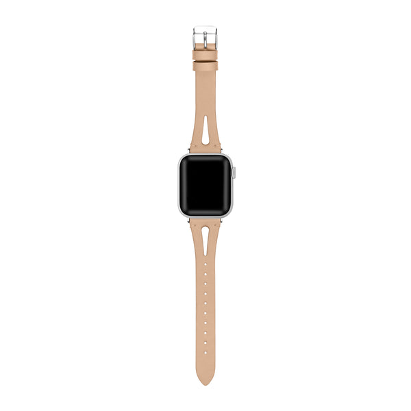 Sage Beige Genuine Leathere Replacement Band for Apple Watch