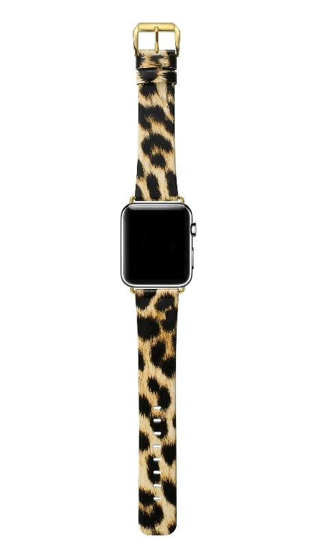 Leopard Leather Apple Watch Band