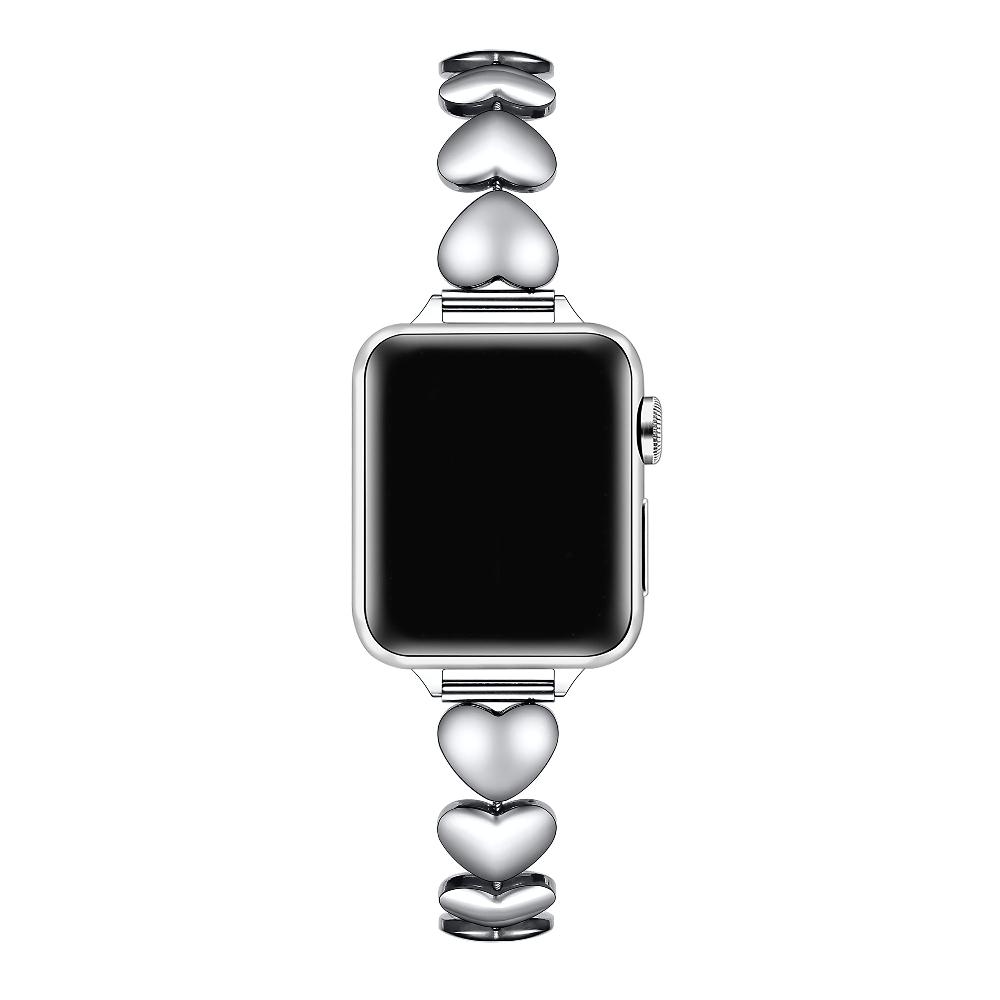 【Posh Tech】洗練シルバー スクエアリンクバンド Apple Watch用 Journey Stainless Steel Square Link Band for Apple Watch