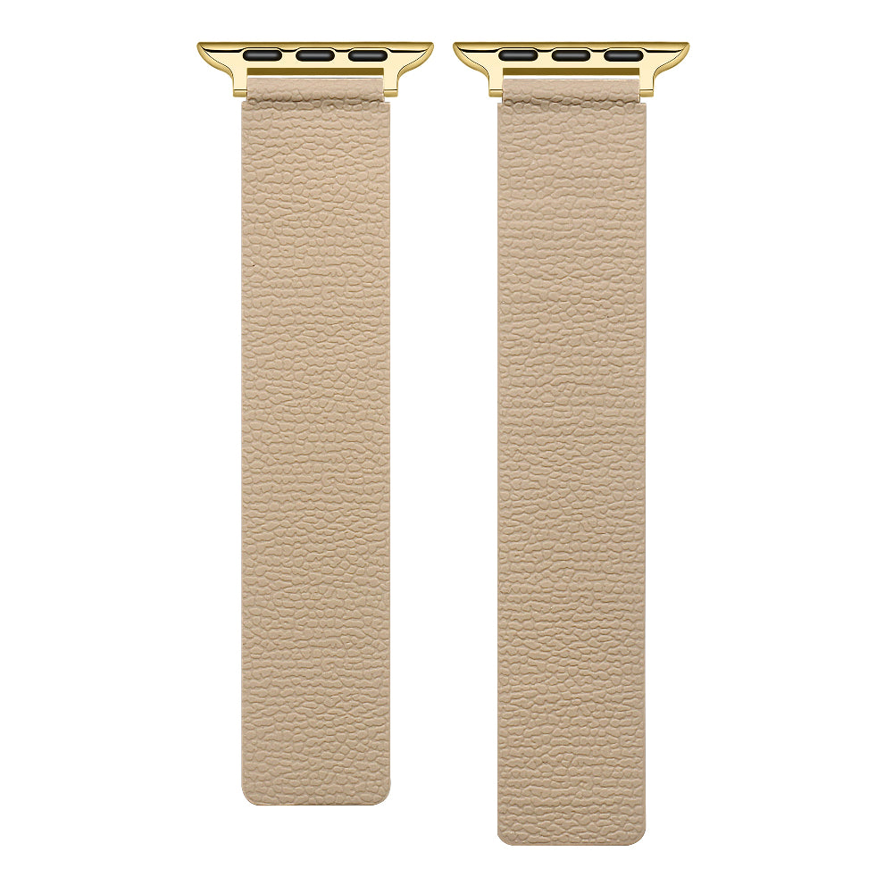 Taupe Silicone Strap with Apple Watch Connectors