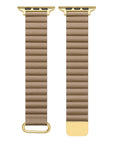 Magnetic Closure Detail on Vegan Leather Apple Watch® Band 