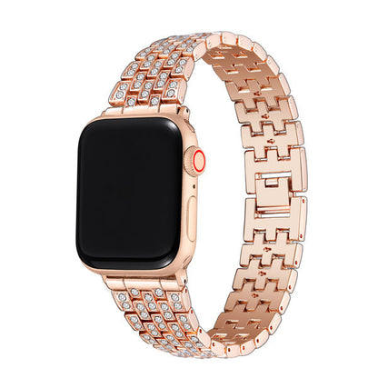 Chantal Metal and Rhinestone Replacement Bracelet Band for Apple Watch