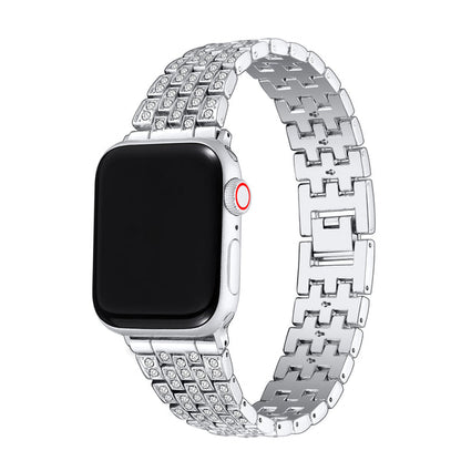 Chantal Metal and Rhinestone Replacement Bracelet Band for Apple Watch