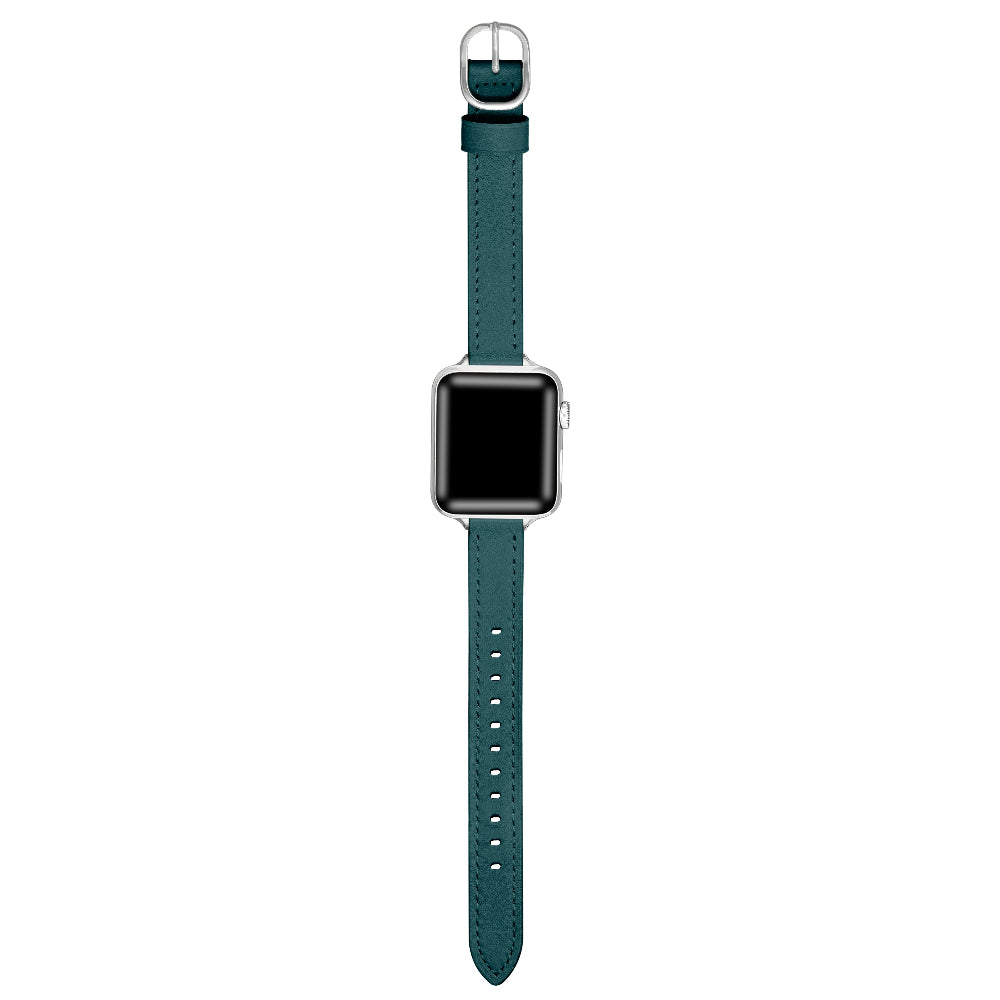 Teal Skinny Leather Apple Watch® Band by Posh Tech 