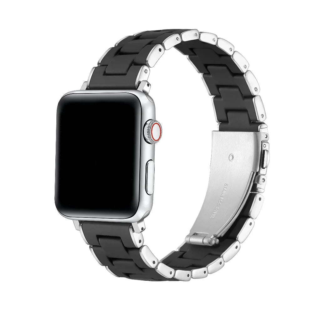 Apple Watch バンド Orla Silicone + Metal Band for Apple Watch – Posh Tech