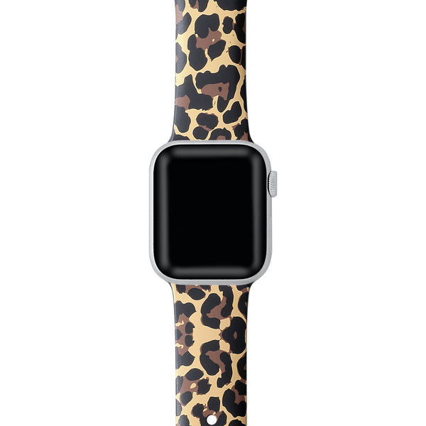 Animal Print Silicone Band with Pins for Apple Watch