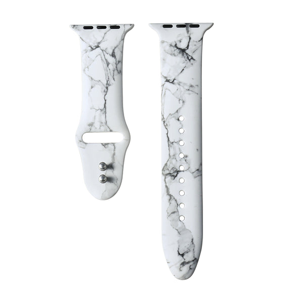 Printed Silicone Band for Apple Watch Series 1, 2, 3, 4, 5 Marble