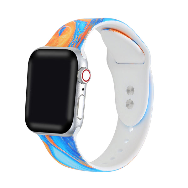 Printed Silicone Band for Apple Watch Series 1, 2, 3, 4, 5 Marble