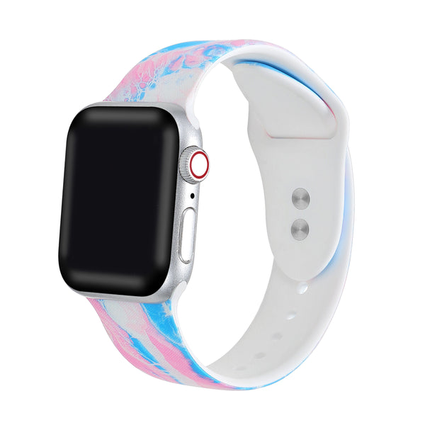 Printed Silicone Band for Apple Watch Series 1, 2, 3, 4, 5 Marble