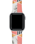 Geometric Printed Silicon Bands With Pins for Apple Watch