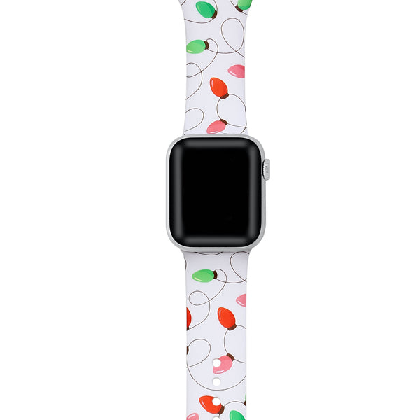 Holiday Printed Silicone Bands for Apple Watch