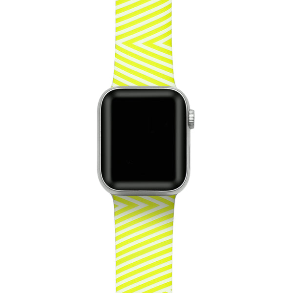 Geometric Printed Silicon Bands With Pins for Apple Watch