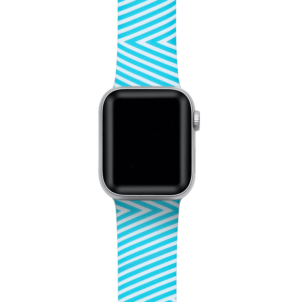 Geometric Printed Silicon Bands With Pins for Apple Watch