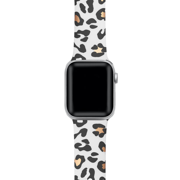 Animal Print Silicone Band with Pins for Apple Watch